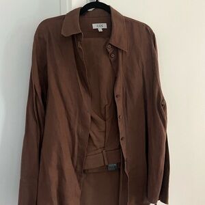 COS Brown linen set